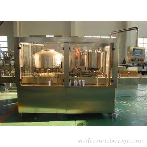 Auto Aluminum Can Filling Machine for Drink Tea Juice , 200